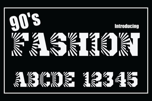 90 s Fashion Font: A Display Typeface for Digital Playfulness
