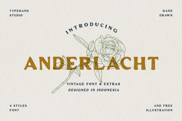 Anderlacht: A Bold, Vintage Display Font for Creative Web Design