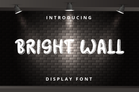 Bright Wall Font: A Bold Display Typeface for Digital Creators