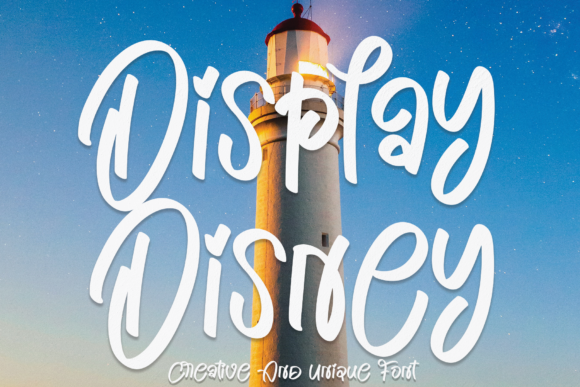 Display Disney: A Script Font for Web Designers Seeking Whimsical Branding