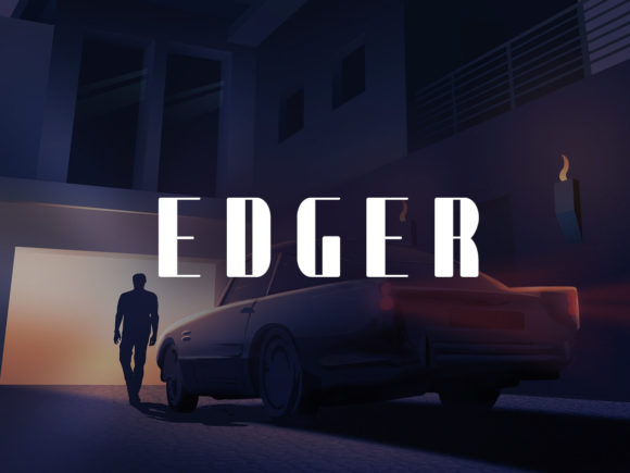 Edger: A Chunky Display Font for Bold Craft Projects