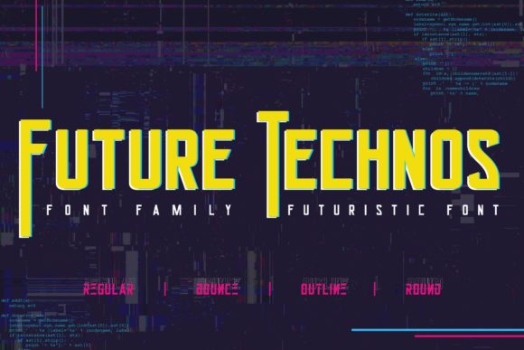 Future Technos: The Display Font for Tomorrow's Brands