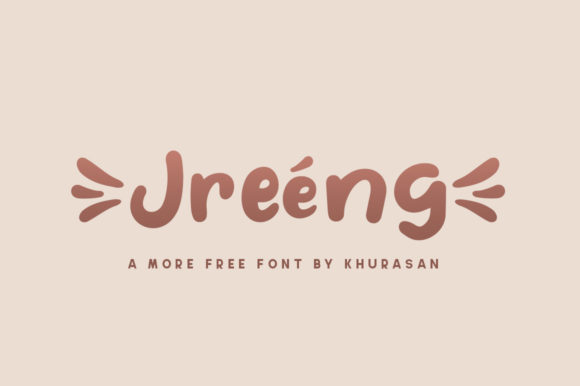Jreeng: A Modern Display Font for Elevated Digital Branding