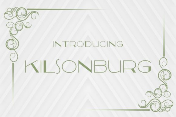 Kilsonburg: An Art Deco Display Font for Modern Branding