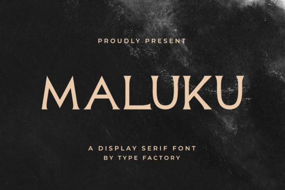 Maluku: A Minimalist Serif Font for Modern Digital Design