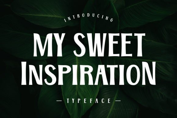 My Sweet Inspiration: The Assertive Display Font for Campaign Momentum