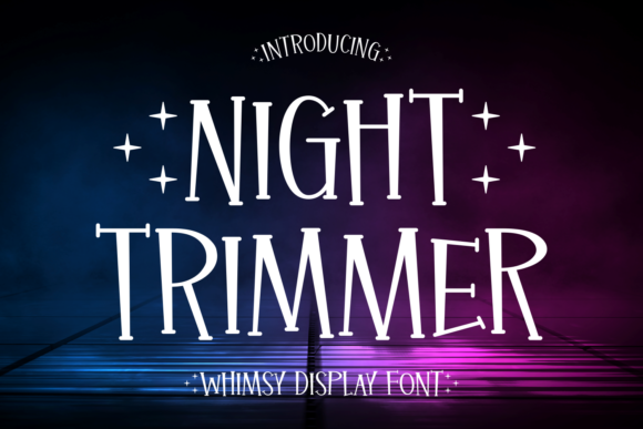 Night Trimmer: A Bold Font for Editorial Personality