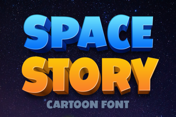 Space Story Font: A Playful Typeface for Digital Branding