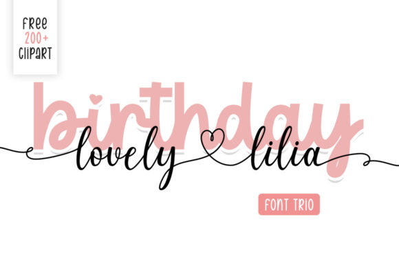 Using Birthday Lovely Lilia in Modern Campaign Designs